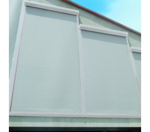 Store occultant VA-Cerulean Store extérieur vertical Pour fenêtre et porte Protection solaire 100 x 140 cm Résistant aux intempéries Anthracite 