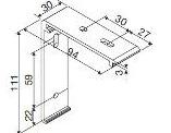 Equerre de pose mixte face plafond XXL