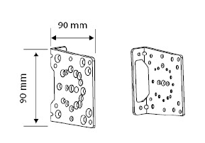 Supports de pose en façade ou tableau