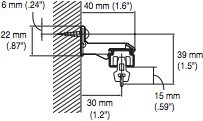 Fixation murale support simple 